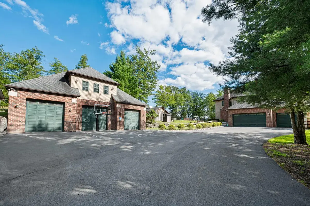 The drive and garages