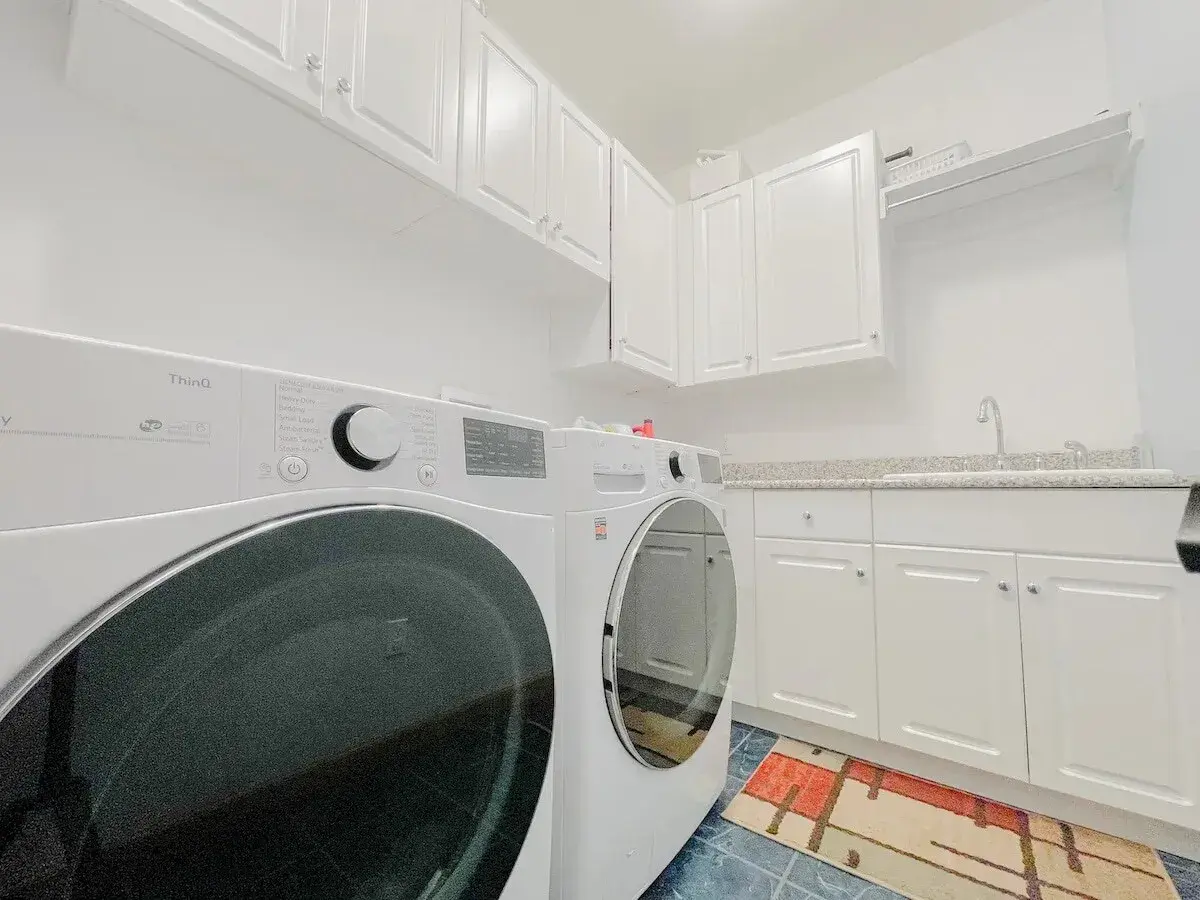 The laundry room