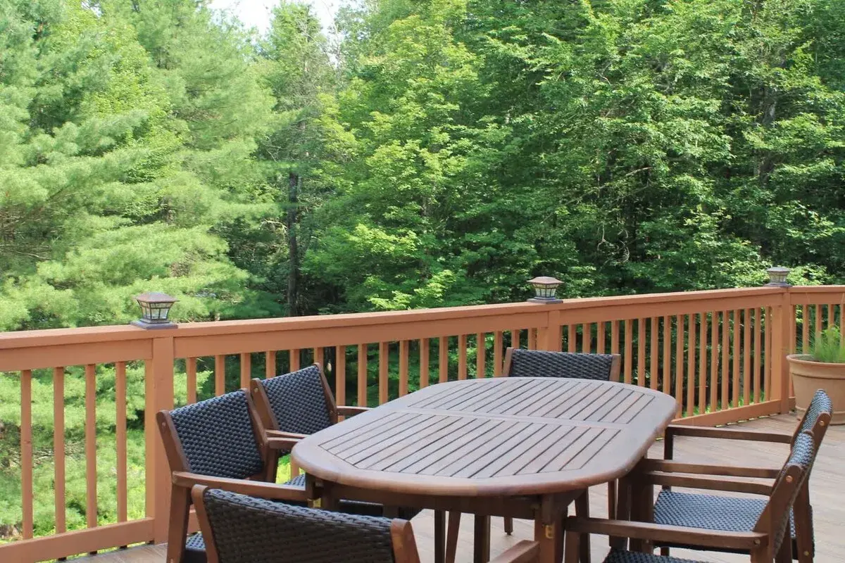 Dining on the upper deck