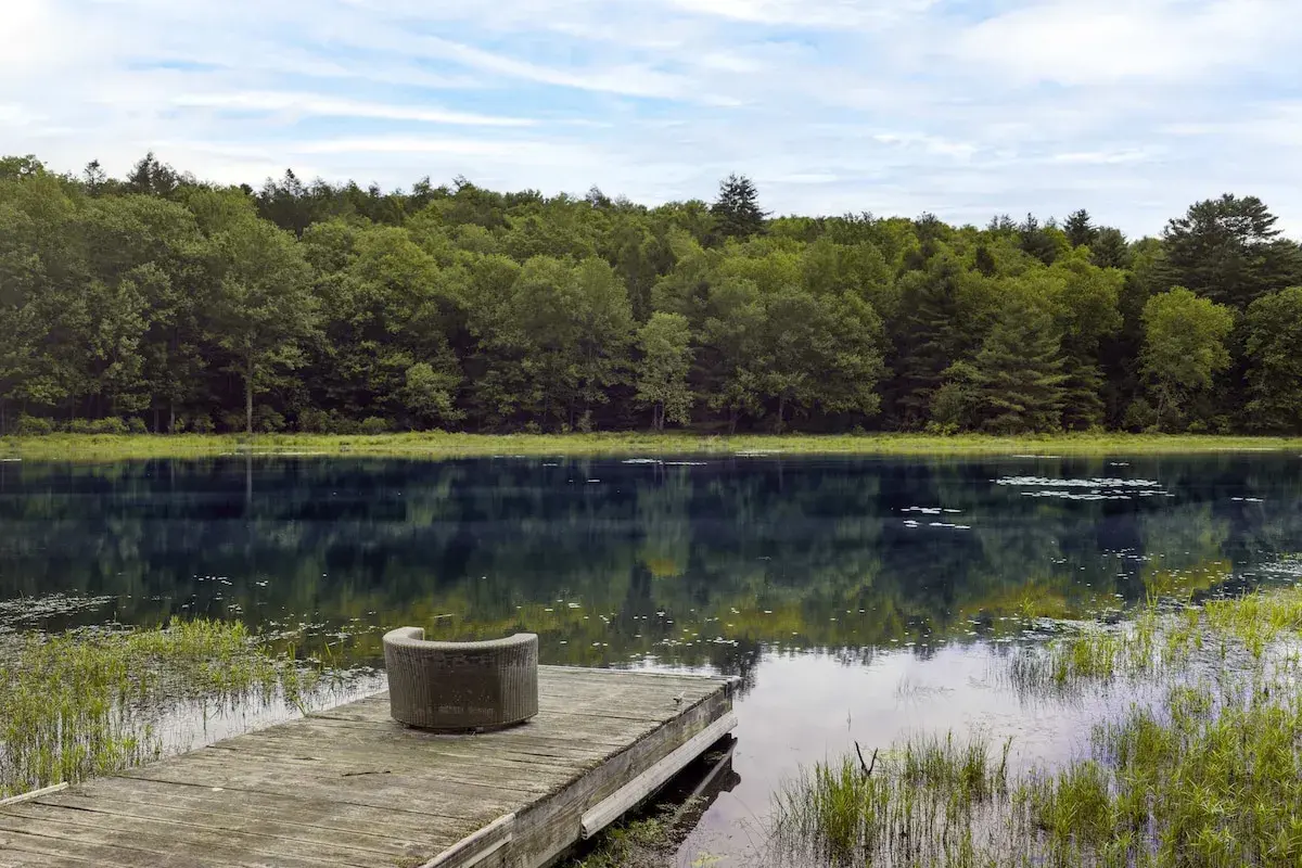 The dock on the lake