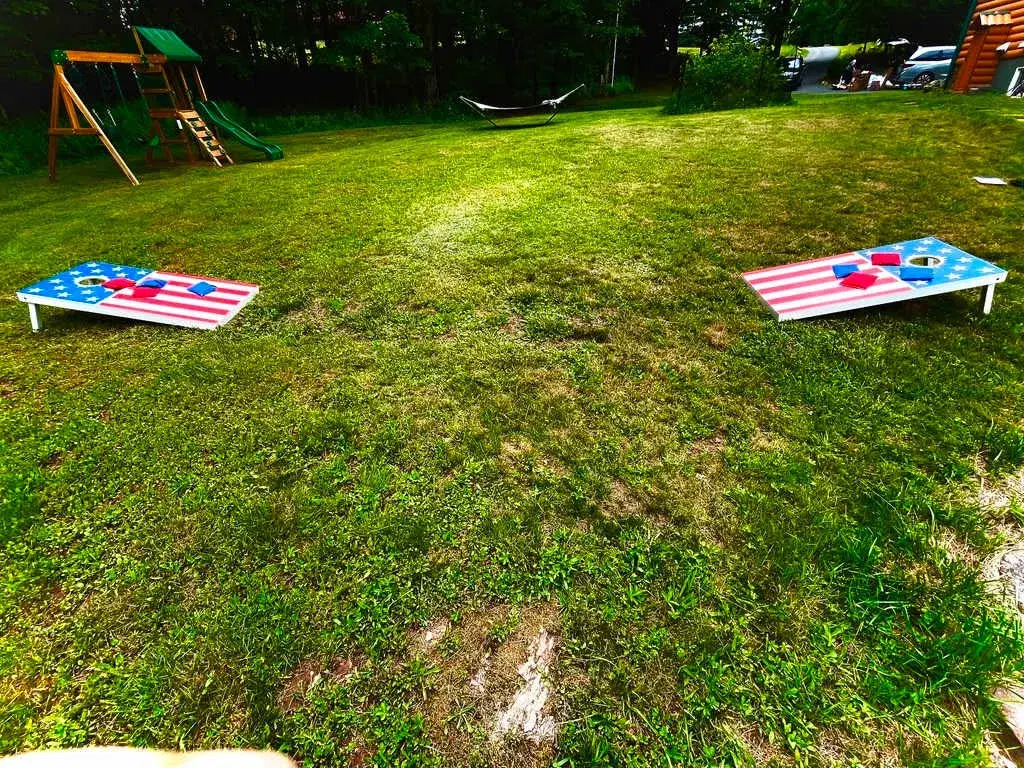 Lawn games and the playground